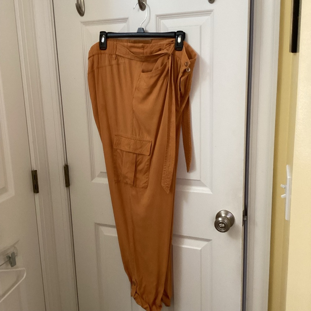Chico's Women’s Cargo Pants in Warm Gold